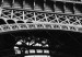 Canvas Paris Icon (1-part) - Black and White Architecture of Eiffel Tower 114905 additionalThumb 5