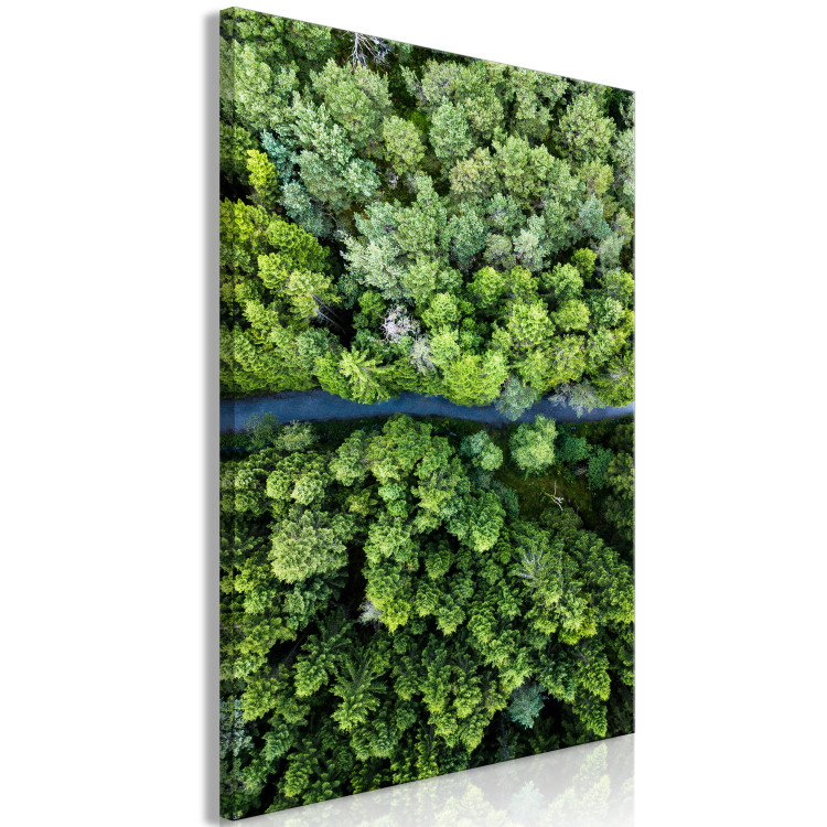 Canvas Art Print Road Through Forest (1 Part) Vertical 116405 additionalImage 2