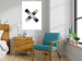 Poster Crosses on White - black and white geometric abstract composition 116605 additionalThumb 4