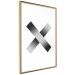Poster Crosses on White - black and white geometric abstract composition 116605 additionalThumb 8
