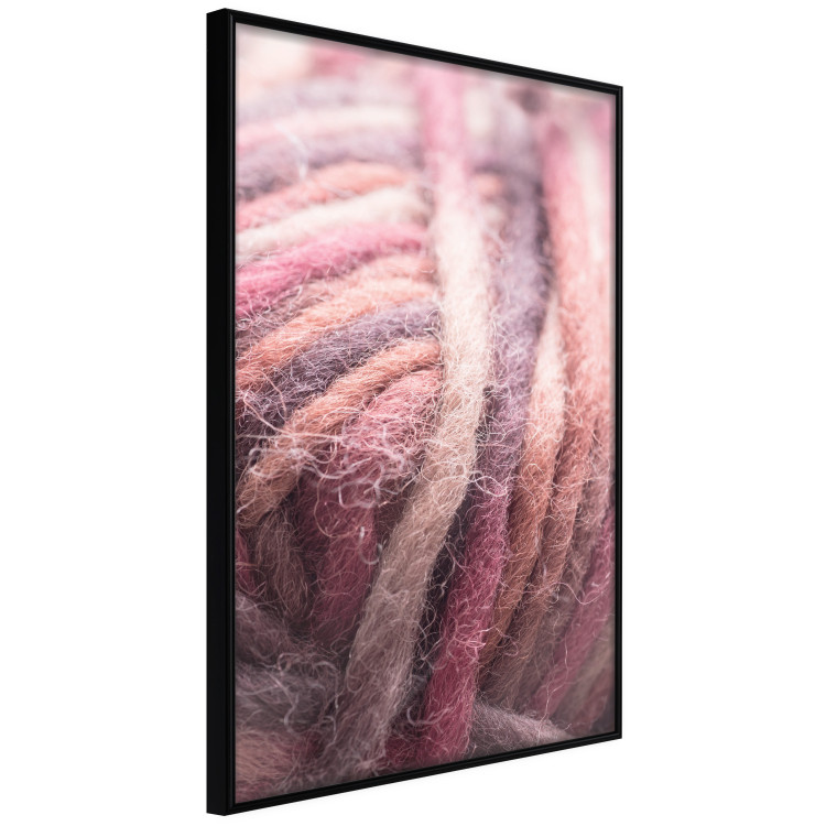Wall Poster Yarn - colorful composition with natural fiber in shades of pink 116705 additionalImage 10