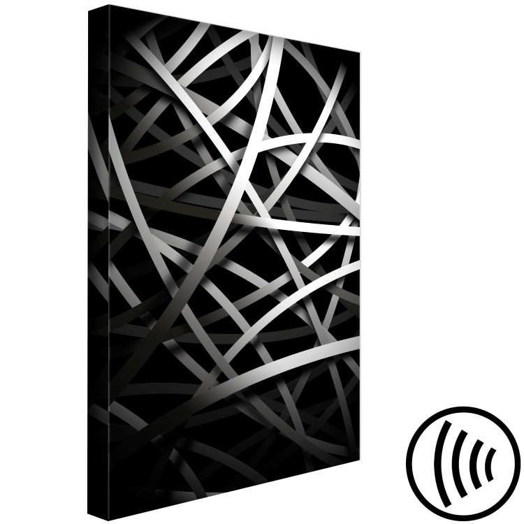 Canvas Print Industrial Art (1-part) - Black and White Motif in Abstraction 117505 additionalImage 6