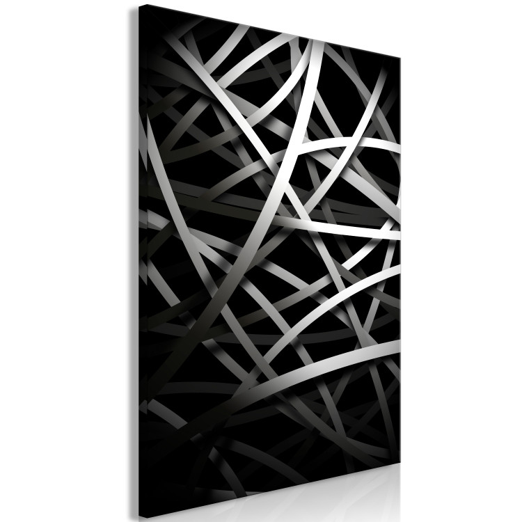 Canvas Print Industrial Art (1-part) - Black and White Motif in Abstraction 117505 additionalImage 2