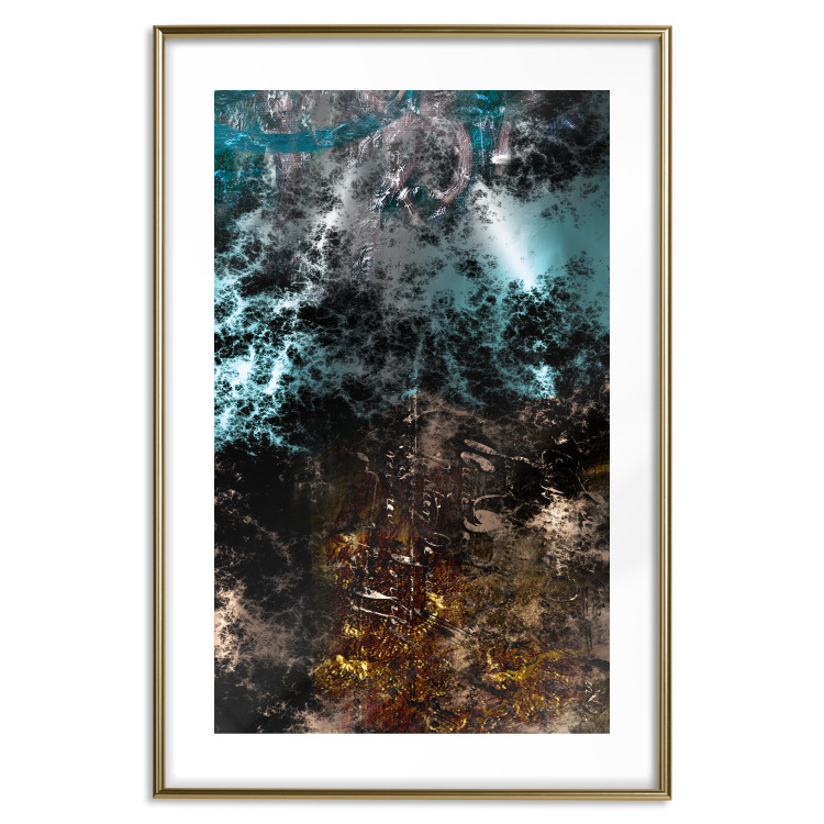 Poster Andromeda - abstract composition with space in dark colors 117605 additionalImage 14