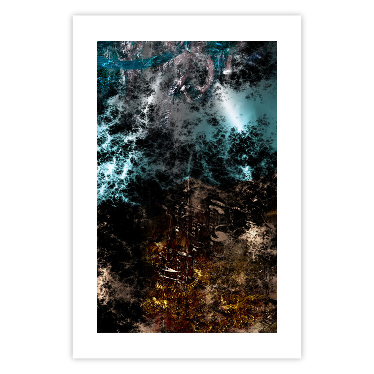 Poster Andromeda - abstract composition with space in dark colors 117605 additionalImage 19