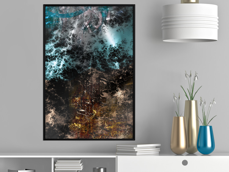 Poster Andromeda - abstract composition with space in dark colors 117605 additionalImage 3