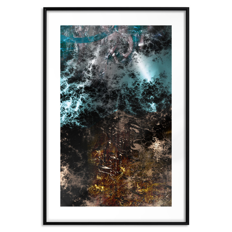 Poster Andromeda - abstract composition with space in dark colors 117605 additionalImage 15