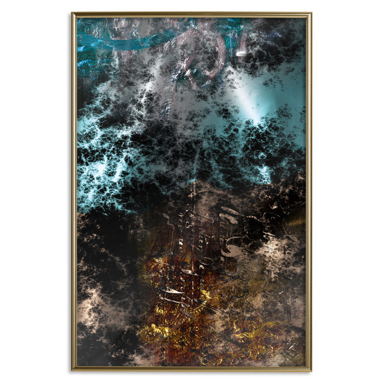 Poster Andromeda - abstract composition with space in dark colors 117605 additionalImage 16