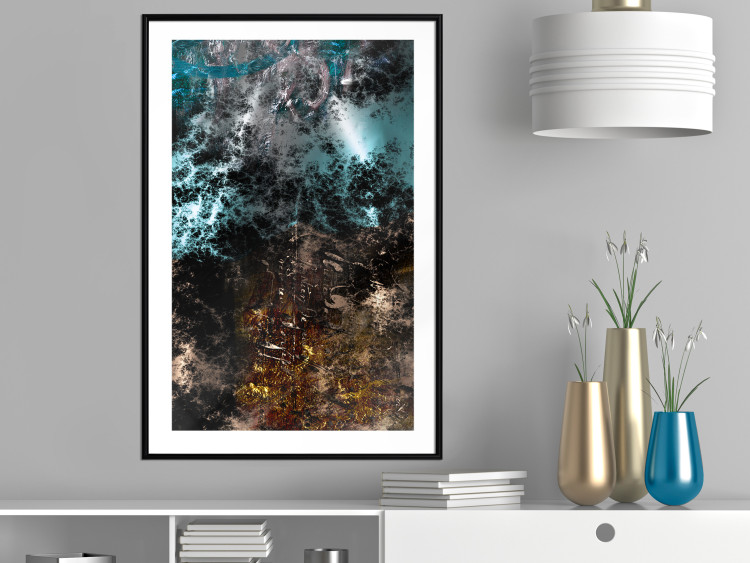 Poster Andromeda - abstract composition with space in dark colors 117605 additionalImage 4