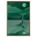 Wall Poster Loch Ness - green fantasy with a dinosaur in the water and mountains in the background 118005 additionalThumb 16