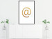 Poster You've Got Mail - composition with a golden quill symbol on a white background 118305 additionalThumb 4