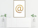 Poster You've Got Mail - composition with a golden quill symbol on a white background 118305 additionalThumb 7