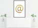 Poster You've Got Mail - composition with a golden quill symbol on a white background 118305 additionalThumb 3