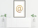 Poster You've Got Mail - composition with a golden quill symbol on a white background 118305 additionalThumb 22