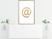 Poster You've Got Mail - composition with a golden quill symbol on a white background 118305 additionalThumb 13