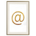 Poster You've Got Mail - composition with a golden quill symbol on a white background 118305 additionalThumb 19