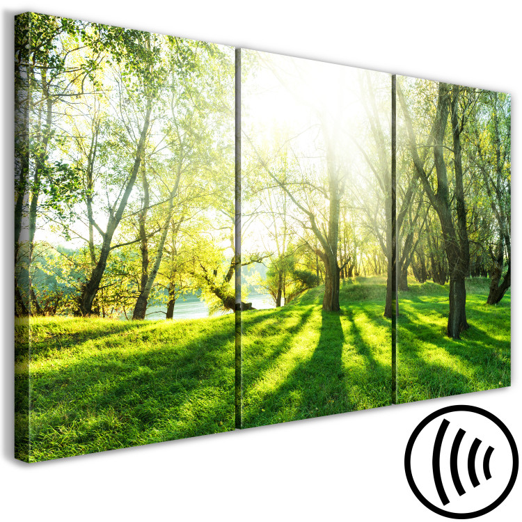 Canvas Art Print Green Glade (3 Parts) 122205 additionalImage 6