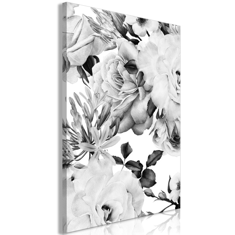 Canvas Print Elegant flower buds - elegant graphic with a floral motif 123805 additionalImage 2