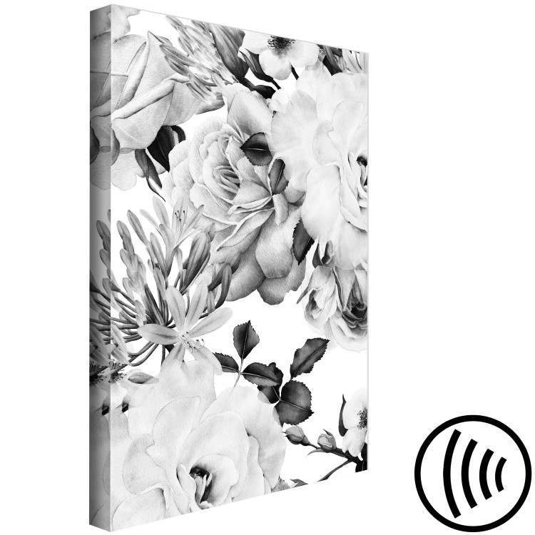 Canvas Print Elegant flower buds - elegant graphic with a floral motif 123805 additionalImage 6