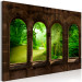 Canvas Print Jungle view windows - a photograph of architecture and tropical forest 124005 additionalThumb 2