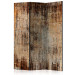 Folding Screen Tree Bark (3-piece) - wooden texture in warm colors 124305