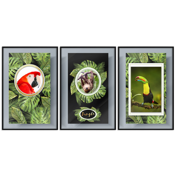 Wall art in set Jungle Animals  125205 additionalImage 1