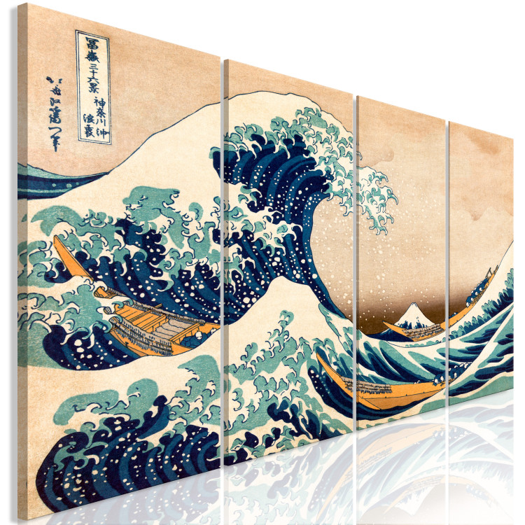 Canvas Print The Great Wave off Kanagawa (4 Parts) 125805 additionalImage 2