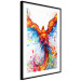 Wall Poster Phoenix - abstract multicolored bird on a white contrasting background 127205 additionalThumb 6