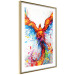 Wall Poster Phoenix - abstract multicolored bird on a white contrasting background 127205 additionalThumb 7