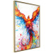 Wall Poster Phoenix - abstract multicolored bird on a white contrasting background 127205 additionalThumb 12