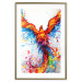 Wall Poster Phoenix - abstract multicolored bird on a white contrasting background 127205 additionalThumb 16