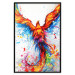 Wall Poster Phoenix - abstract multicolored bird on a white contrasting background 127205 additionalThumb 17
