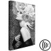 Canvas Print Silver Princess (1-part) vertical - portrait of woman with flowers 127805 additionalThumb 6