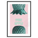 Poster Pine Apple - English inscriptions and turquoise pineapples on pastel background 127905 additionalThumb 15