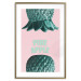 Poster Pine Apple - English inscriptions and turquoise pineapples on pastel background 127905 additionalThumb 14