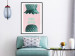 Poster Pine Apple - English inscriptions and turquoise pineapples on pastel background 127905 additionalThumb 18