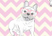 Photo Wallpaper Cute dogs - a geometric pattern for kids with funny dogs 129005 additionalThumb 8