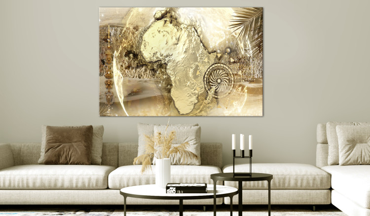 Large canvas print Golden Continent [Large Format] 130305 additionalImage 5