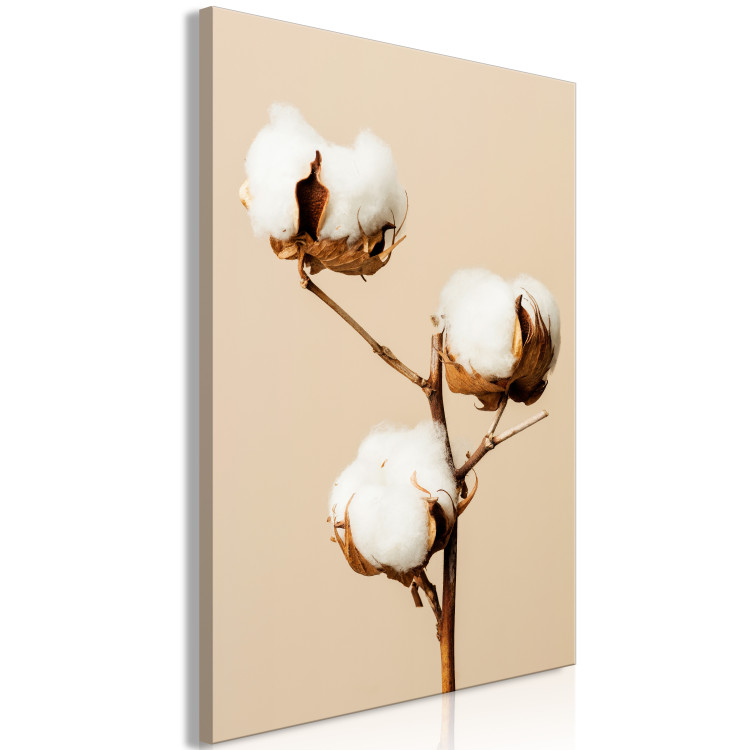 Canvas Print Soft Saturation (1-piece) Vertical - white flower in boho style 130505 additionalImage 2