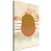 Canvas Abstract sunset - japandi style artwork with circles 131605 additionalThumb 2
