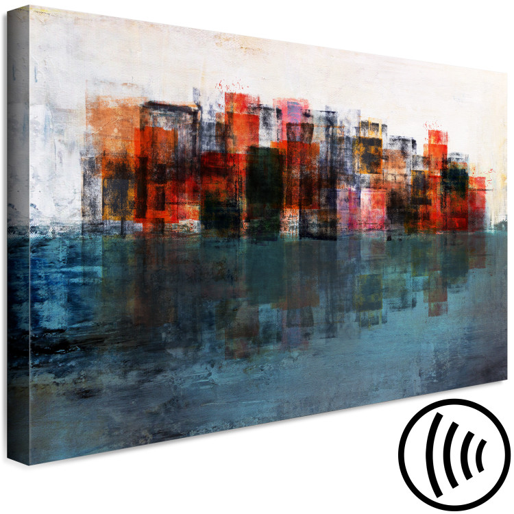 Canvas Print Forest of Skyscrapers (1-piece) Wide - abstraction of colorful skyscrapers 131705 additionalImage 6