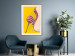 Wall Poster Sweet Lollipop - abstract woman licking a lollipop on a light yellow background 132205 additionalThumb 22
