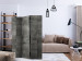 Room Separator Steel Pattern (3-piece) - industrial composition in gray design 133205 additionalThumb 4