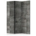 Room Separator Steel Pattern (3-piece) - industrial composition in gray design 133205