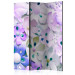 Room Separator Purple Sweetness (3-piece) - composition with flowers and crystals 133505