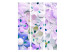 Room Separator Purple Sweetness (3-piece) - composition with flowers and crystals 133505 additionalThumb 3