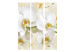 Folding Screen Orchid Branch - white lily flowers on a bright composition background 133805 additionalThumb 3