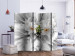 Room Divider Floral Explosion II - orchid flower on a white abstract background 133905 additionalThumb 2