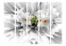 Room Divider Floral Explosion II - orchid flower on a white abstract background 133905 additionalThumb 3