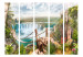 Folding Screen Hidden Paradise II - fantasy tropical landscape of a bridge and waterfall 134105 additionalThumb 3